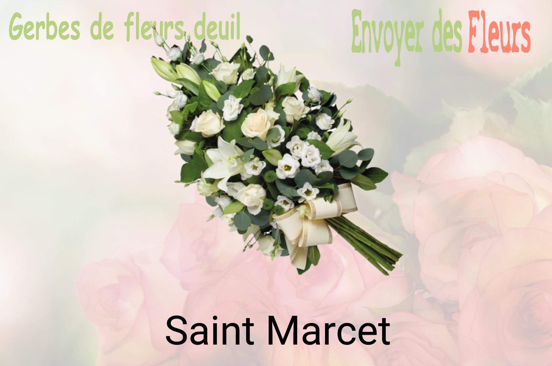Gerbe de fleurs de deuil livrée à Saint-Marcet